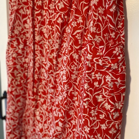 Vintage House Dress Red Floral - Picture 5 of 8
